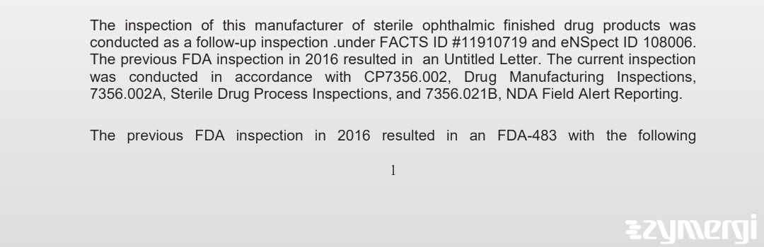 Stephen D. Brown FDA Investigator 