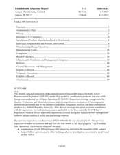 FDAzilla FDA EIR Amgen Manufacturing, Juncos | April 2019