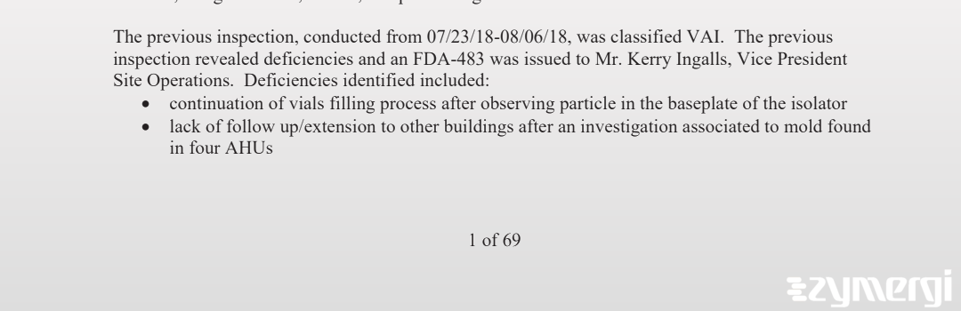 Jose E. Melendez FDA Investigator Jennifer Lalama FDA Investigator Adaliz Santaliz-Cruz FDA Investigator 