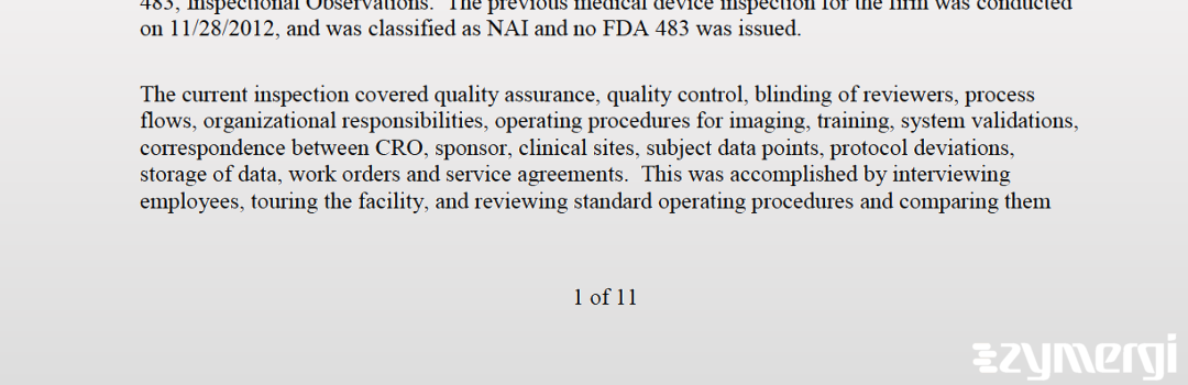 Karen M. Montgomery FDA Investigator Kathleen B. Swat FDA Investigator 