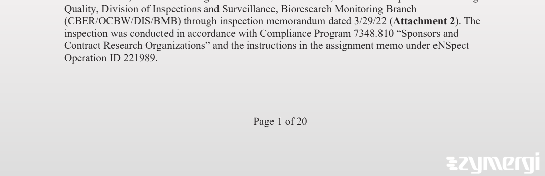 Kent A. Conforti FDA Investigator