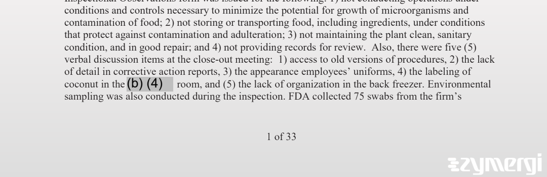 Dylan C. Grippi FDA Investigator Chelsea J. Falkowski FDA Investigator Kathryn A. Guardiola FDA Investigator Chelsea J. Snider FDA Investigator Kathryn A. Cutajar FDA Investigator