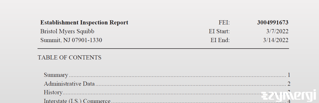 FDANews EIR Celgene Corporation Mar 14 2022 top