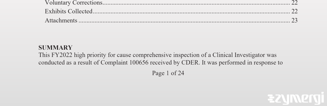 Karen M. Montgomery FDA Investigator