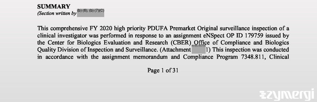Karen M. Montgomery FDA Investigator Theressa B. Smith FDA Investigator