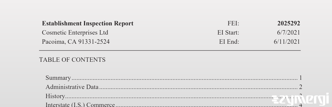 FDANews EIR Cosmetic Enterprises Ltd Jun 11 2021 top