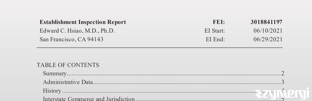 FDANews EIR Edward C. Hsiao, M.D., Ph.D. Jun 29 2021 top