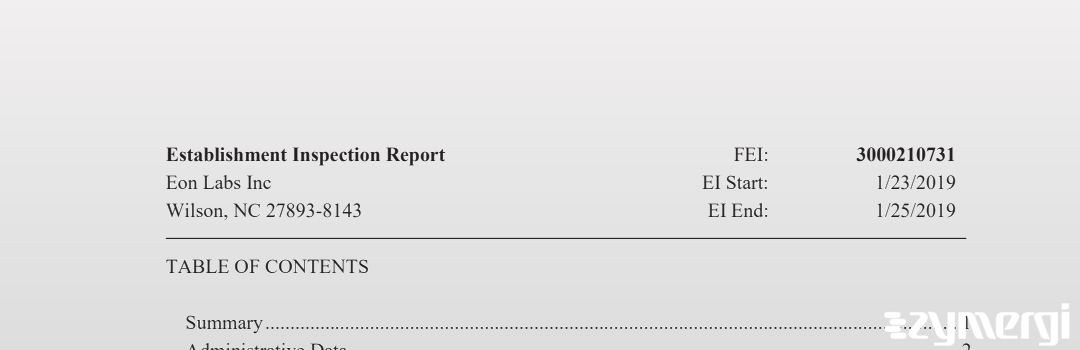 FDANews EIR Eon Labs Inc Jan 25 2019 top