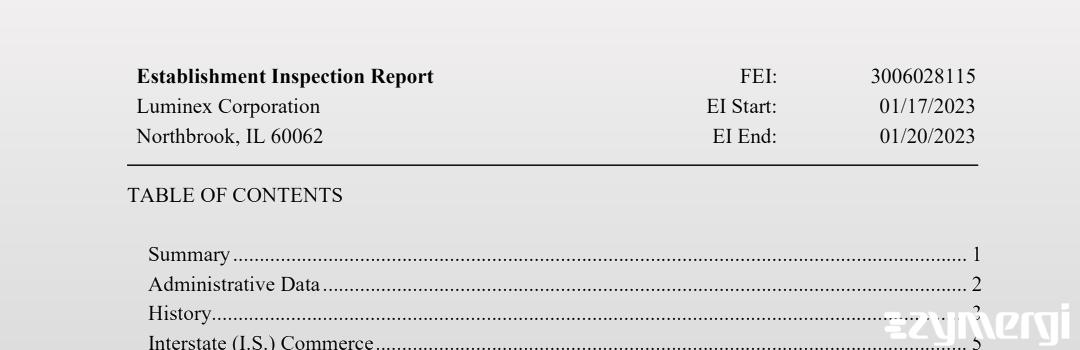 FDANews EIR Luminex Corporation Jan 20 2023 top