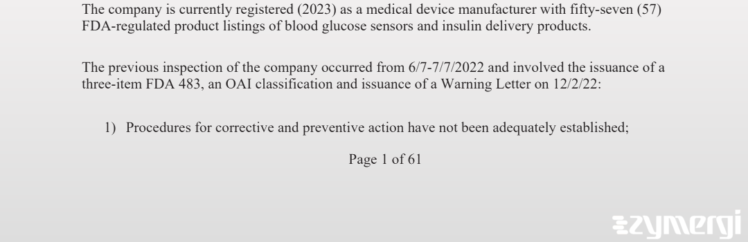 Elizabeth A. Dakan FDA Investigator Matthew M. Vernon FDA Investigator Stephen R. Souza FDA Investigator 