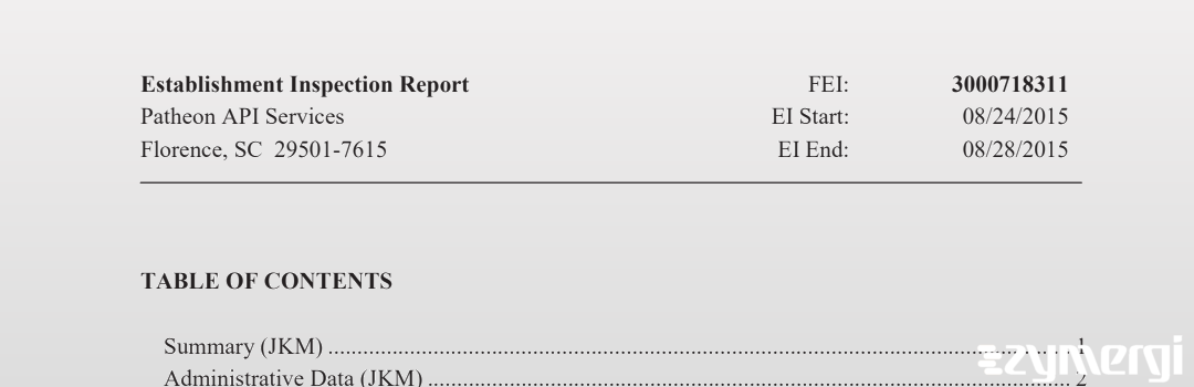 FDANews EIR Patheon API Services Inc. Aug 28 2015 top