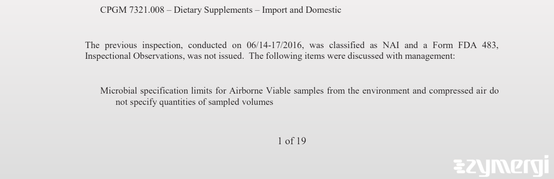 Craig D. Zagata FDA Investigator Brian D. Young FDA Investigator