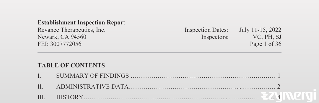 FDANews EIR Revance Therapeutics Inc Jul 15 2022 top