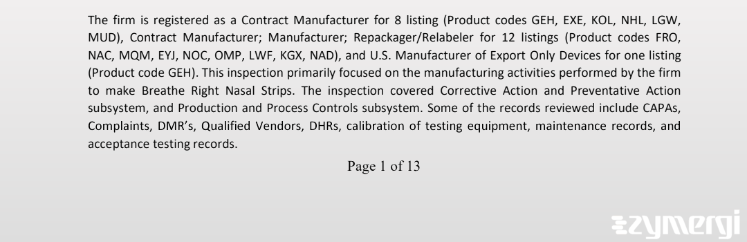 Christina L. Bigham FDA Investigator Benjamin E. Bowen FDA Investigator