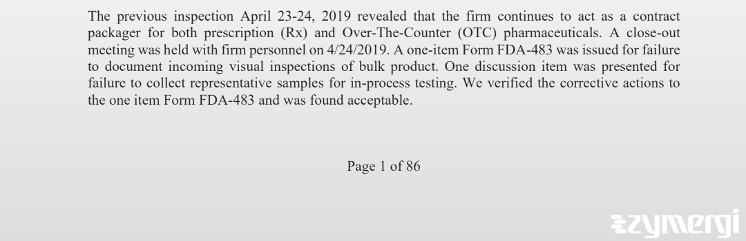 Yvins Dezan FDA Investigator Jessica S. Estriplet FDA Investigator