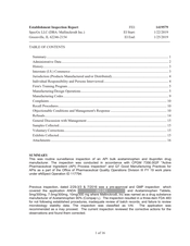 FDAzilla FDA EIR SpecGx  (DBA: Mallinckrodt, Greenville | January 2019